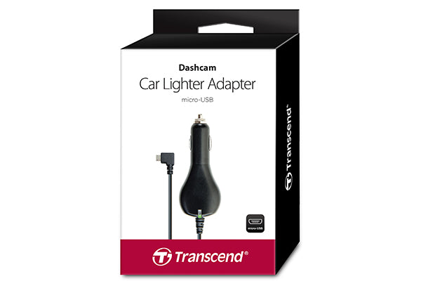Transcend DrivePro Dashcam Car Lighter Adapter with 4m USB Cable and LED Indicator