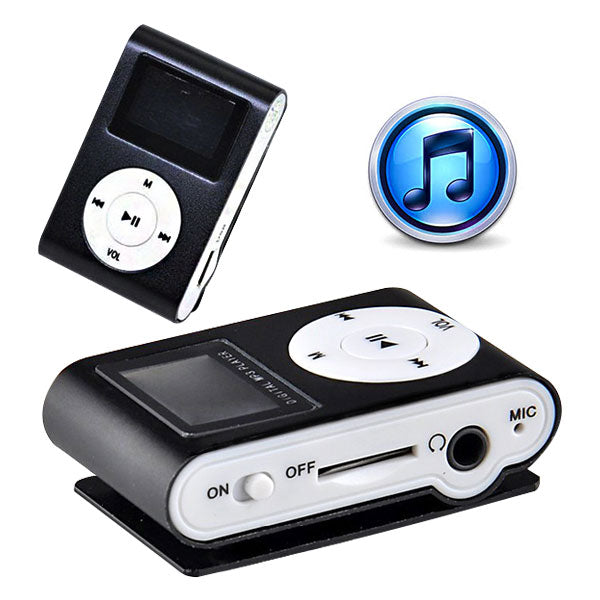 Compact 16GB MP3 Player with USB Charger and Earbuds Black