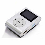 Compact 16GB Metallic MP3 Music Player with USB Charger & Earbuds - Silver