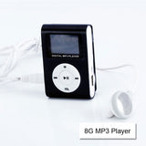 Compact 16GB Metallic MP3 Music Player with USB Charger & Earbuds - Silver - Top-Down View