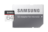 SAMSUNG PRO ENDURANCE 64GB UHS-I Class 10 MicroSD Card with SD Adapter for Video Monitoring - Front View