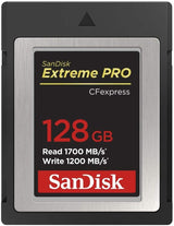 SanDisk 128GB Extreme PRO CFexpress Type B Card - High-Speed 1700MB/s Read & 1200MB/s Write