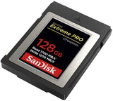 SanDisk 128GB Extreme PRO CFexpress Type B Card - High-Speed 1700MB/s Read & 1200MB/s Write - Side View