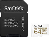 SanDisk MAX ENDURANCE 64GB microSDXC Card - Ideal for Security Cameras & Dash Cams - 100MB/s Read, 40MB/s Write, UHS-I C10 U3 V30 - Side View
