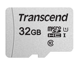 Transcend 32GB UHS-I U1 microSD Card - Fast and Reliable Storage for Mobile Applications (No Adapter Included) - Front View