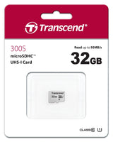 Transcend 32GB UHS-I U1 microSD Card - Fast and Reliable Storage for Mobile Applications (No Adapter Included) - Side View