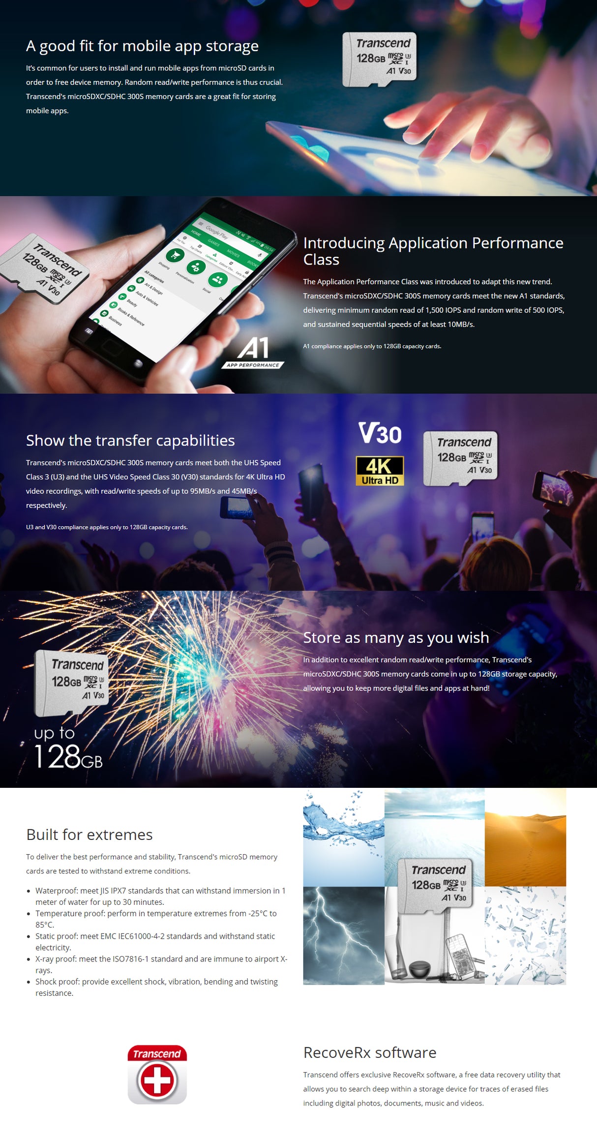 Transcend 32GB UHS-I U1 microSD Card - Fast and Reliable Storage for Mobile Applications (No Adapter Included)