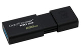 KINGSTON 256GB USB 3.0 DataTraveler 100 G3 Flash Drive with 100MB/s Read Speed - Side View
