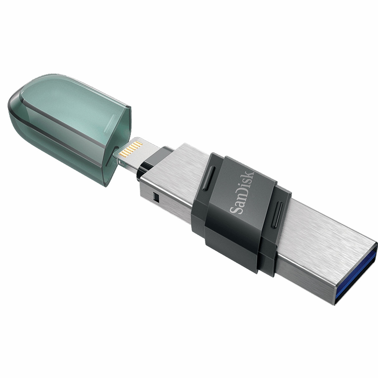 SanDisk 128GB iXpand Flash Drive with Dual Connectors and Automatic Backup