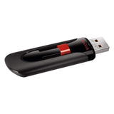 SanDisk Cruzer Glide 256GB USB 3.0 Flash Drive - High-Speed Data Transfer and Password Protection - Top-Down View