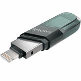 SanDisk 32GB iXpand Flash Drive with Dual Connectors and Flip Cap (SDIX90N-032G) - Front View