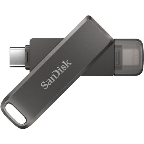 SanDisk 64GB iXpand Luxe Dual-Connector Flash Drive for iPhone and USB-C Devices