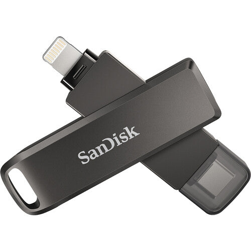 SanDisk 64GB iXpand Luxe Dual-Connector Flash Drive for iPhone and USB-C Devices