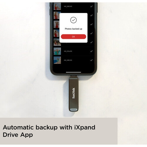 SanDisk 64GB iXpand Luxe Dual-Connector Flash Drive for iPhone and USB-C Devices