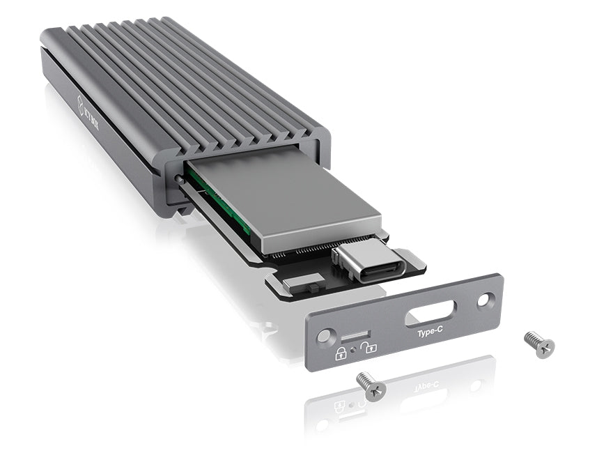 ICY BOX IB-1817M-C31 Premium External Aluminium Enclosure for M.2 NVMe SSDs with Type-C Connection
