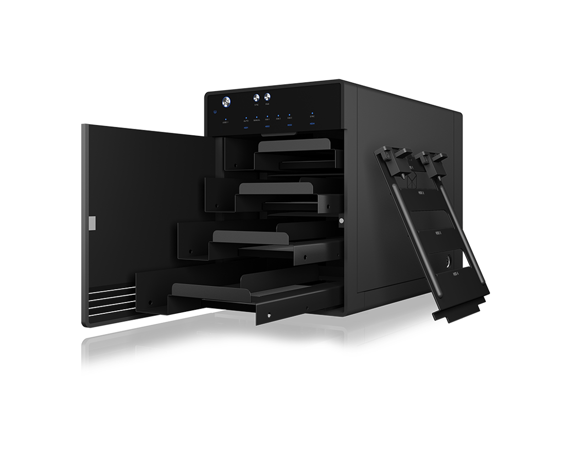 ICY BOX 4-Bay HDD/SSD Enclosure with USB 3.1 Type-C and Cooling Fan