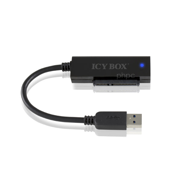 ICY BOX USB 3.0 2.5" SATA HDD/SSD Enclosure with Leatherette Protection