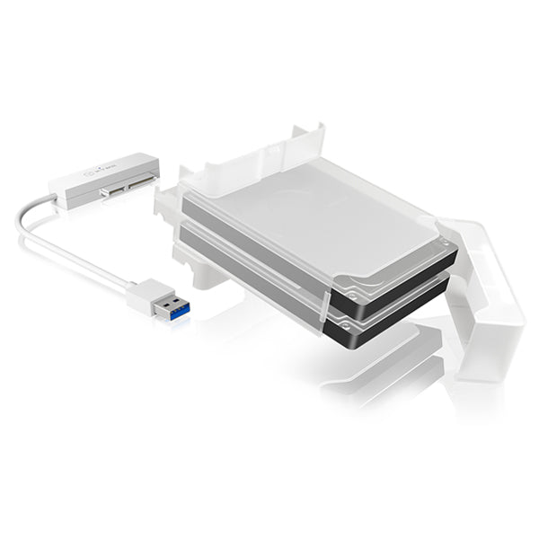 Dual 2.5" SATA HDD/SSD Enclosure and Adapter with USB 3.0 UASP Support - IB-AC7032-U3