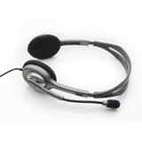 Logitech H110 Noise-Canceling Stereo Headset with Flexible Boom Microphone - Side View