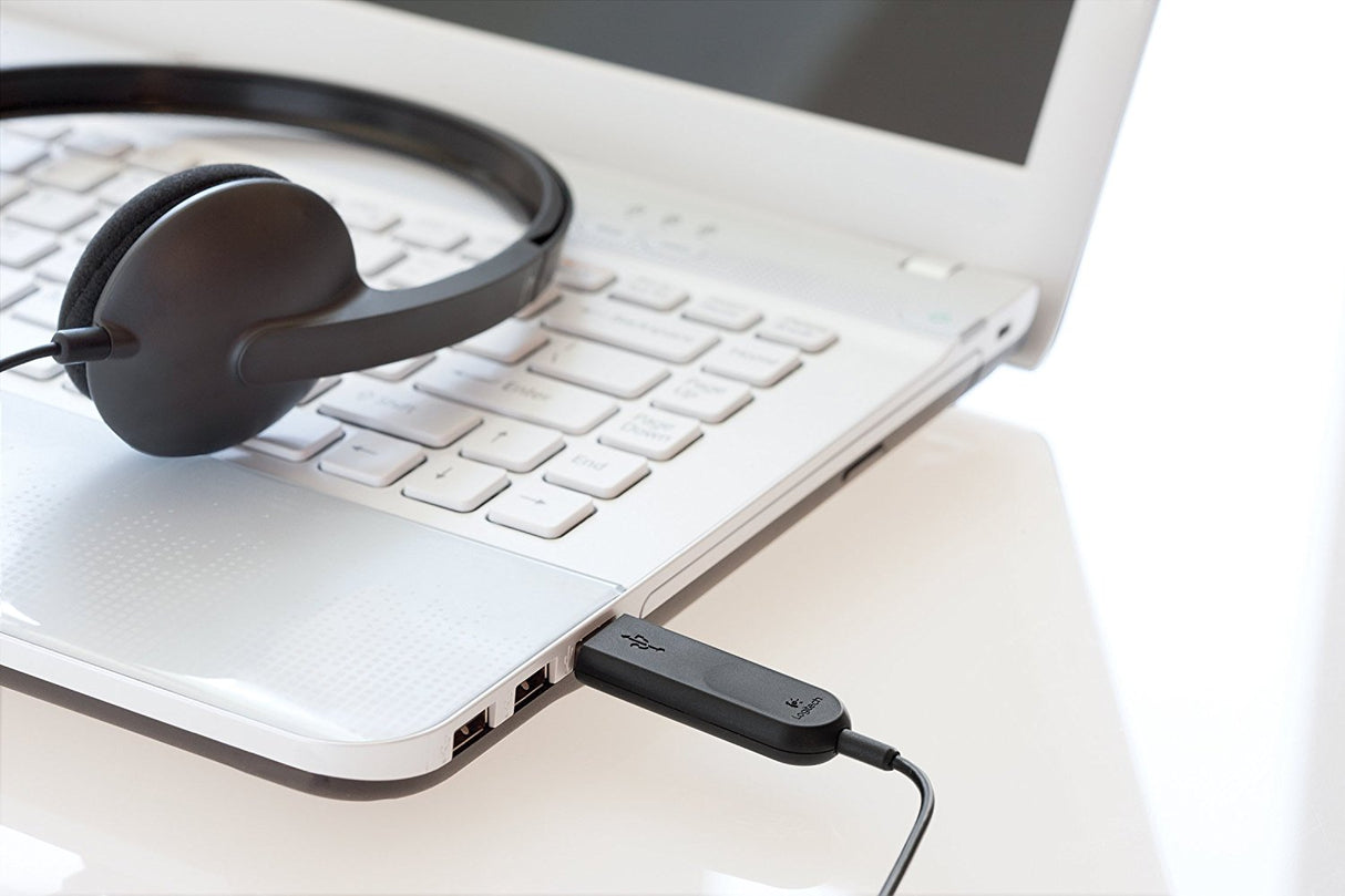 Logitech H340 Stereo USB Headset with Rotating Microphone
