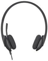 Logitech H340 Stereo USB Headset with Rotating Microphone - Top-Down View