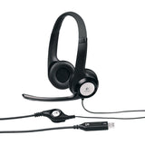 Logitech H390 Comfort USB Headset with Noise-Canceling Microphone - Top-Down View