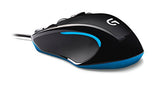 Logitech G300s Ambidextrous Gaming Mouse with Programmable Controls - Side View