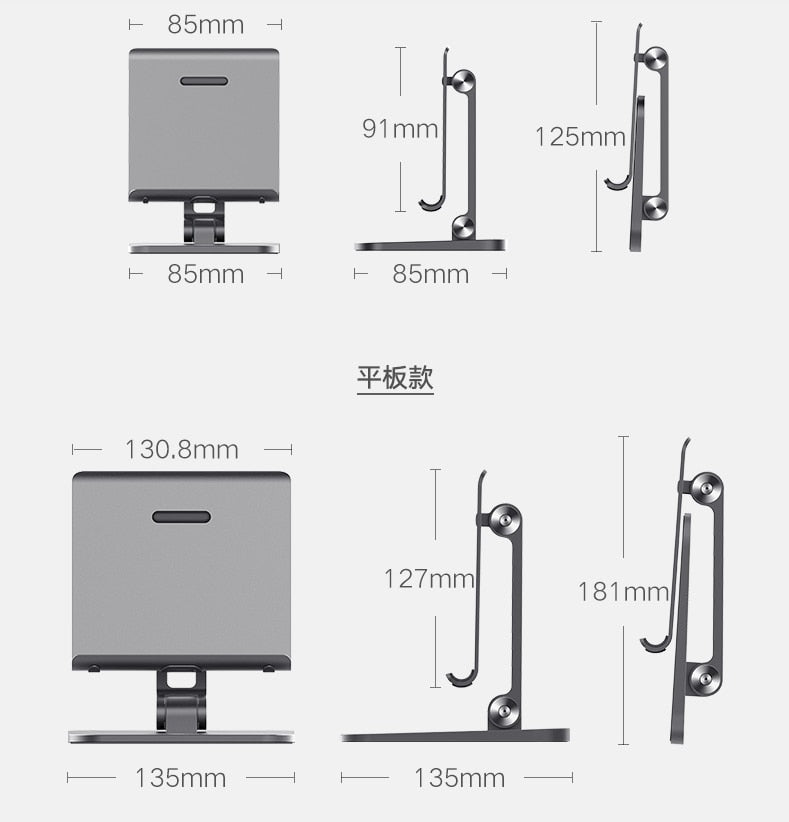 Versatile 3-in-1 Adjustable Holder for Smartphones, Tablets, and Laptops - White