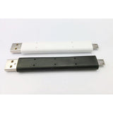 Flexible Black USB Data Sync and Charging Cable for iPhone 5/5S/6 with Stand Mount - 45-Degree Angle