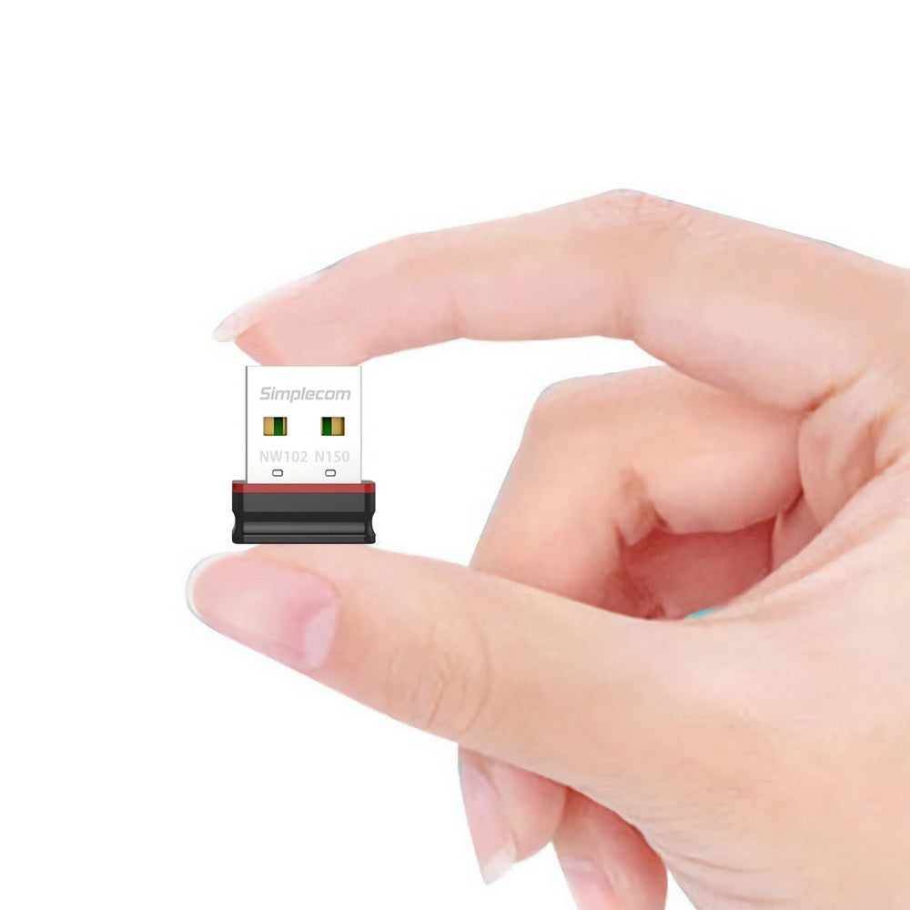 Ultra-Compact Simplecom NW102 N150 WiFi 802.11n Nano USB Adapter