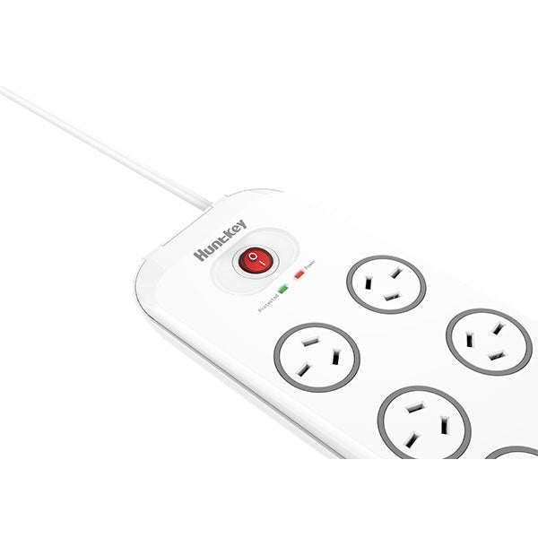 Huntkey SAC807 Power Board with 8 Outlets and 4 USB Ports for Fast Charging and Surge Protection