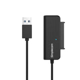 Compact USB 3.0 to SATA Adapter for 2.5 SSD/HDD - Simplecom SA205 - Front View
