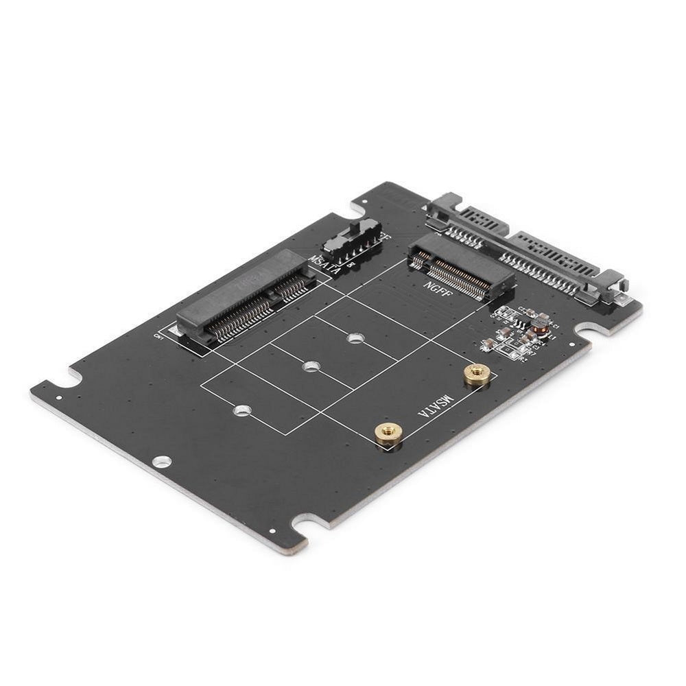 Dual-Function mSATA and M.2 to SATA Adapter by Simplecom SA207