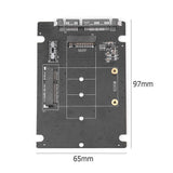 Dual-Function mSATA and M.2 to SATA Adapter by Simplecom SA207 - Side View