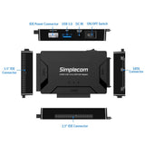 Simplecom SA492 USB 3.0 Multi-Interface SATA and IDE Adapter with Power Supply - Side View