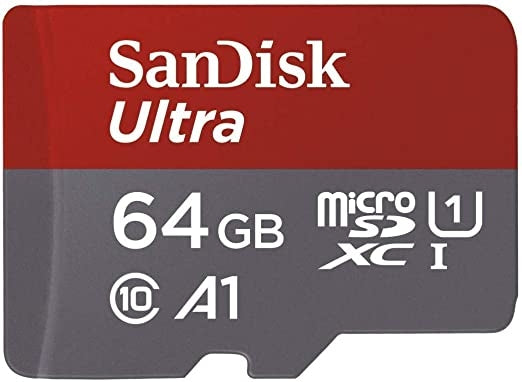 SanDisk Ultra Micro SDXC Card 64GB, UHS-I Class 10, A1, 120MB/s - No Adapter Included