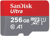 SanDisk Ultra 256GB Micro SDXC UHS-I Card - High-Speed 120MB/s, A1 Performance, Full HD Video