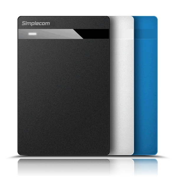 Tool-Free Simplecom SE203 2.5 SATA to USB 3.0 Hard Drive Enclosure - Blue