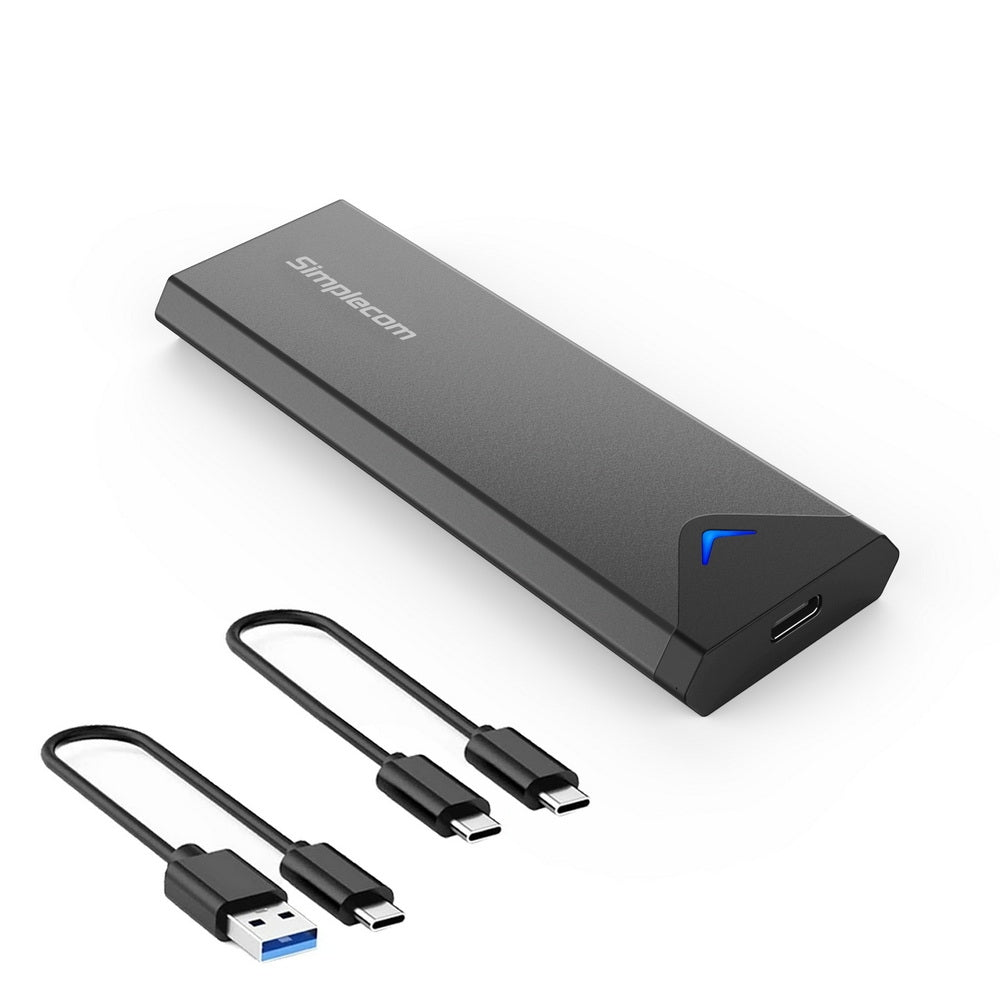 Portable NVMe M.2 SSD to USB-C 10Gbps Enclosure with Aluminium Housing