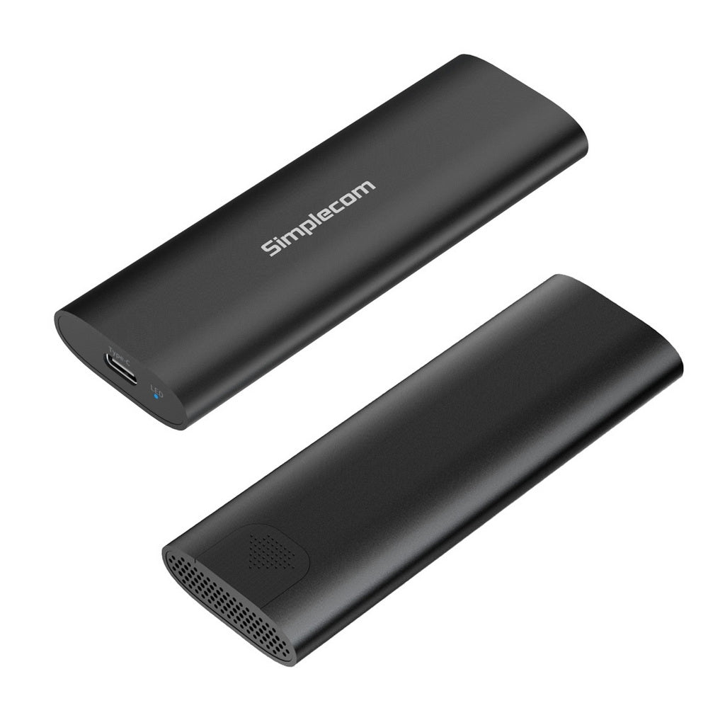 Simplecom SE516 Tool-Free Aluminium USB-C Enclosure for NVMe/SATA M.2 SSDs - 10Gbps Transfer Speed