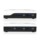 UGREEN Compact 7-Port USB 3.0 Hub with Super Speed Connectivity - Top-Down View