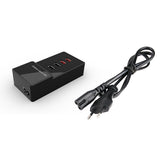 Compact USB 4-Port Fast Charging Station with Smart Detection - Side View