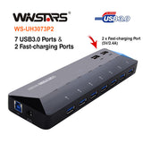 7-Port USB 3.0 Hub with Dual 2.4A Fast Charging Ports