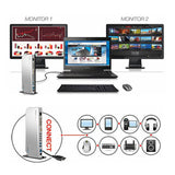 Winstars USB 3.0 Universal Docking Station (WS-UG39DK4) - Sleek Black Design - Side View