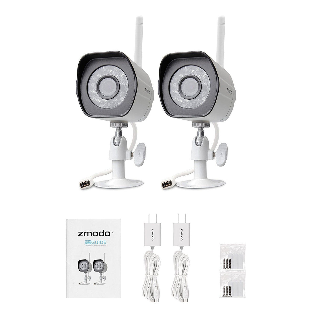 Zmodo 720p HD Wireless Outdoor Security Camera with Night Vision (2 Pack)