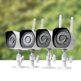 Zmodo 4-Pack 720p HD Wireless Outdoor Security Camera with Smart Night Vision and Motion Detection - Front View