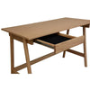 Mindil Office Desk Student Study Table Solid Wooden Timber Frame - Ash Natural