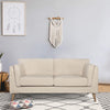 Nooa 2 + 3 Seater Sofa Set Fabric Uplholstered Lounge Couch - Stone