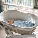 Luxurious Bebe Care Moses Basket for Infants - Side View
