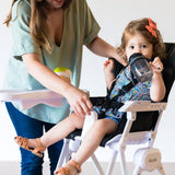 Joovy Compact Nook High Chair - Black - Close-Up Angle
